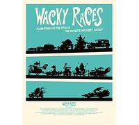 Hanna-Barbera Wacky Races Canvas Print, Multi-Colour, 60 x 80 cm