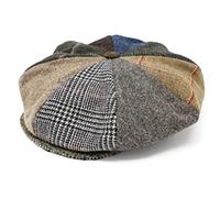 Hanna Hats Eight Piece Cap Tweed (Mocha/Umber/DimGrey, X-Large)