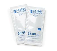 Hanna HI70024p Solution packets - 35 ppt Salinity Calibration Solution Sachets - portable single-use sachets - 25 packs