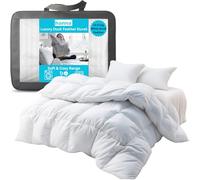 Hanna Soft & Cosy Range 13.5tog Duck Feather Duvet Perfect for Winter - Anti Bacterial, Soft Touch Cover, Hypoallergenic, Machine Washable (King 220x230cm)
