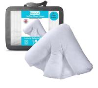 Hanna Softer than Down Batwing Orthopaedic Pillow - Extra Fill Support for Nursing, Pregnancy, & Pain Relief. White Microfibre Core, Luxury Comfort, Machine Washable