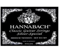Hannabach 652528 Strings for classic guitar Series 815 Medium tension Silver special Set of 3 bass