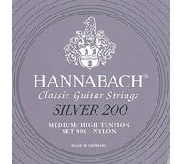 Hannabach 652659 - 10 complete sets strings for classic guitar Series 900P Medium/High tension carbon ProfiPack Silver 200 - 9007PCAR