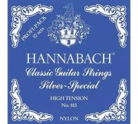 Hannabach 652780 Series 815 Professional Pack Carbon Treble Medium Tension Silver Special for Classic Guitar