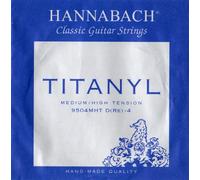 Hannabach 653154 Klassikgitarrensaiten Serie 950 Medium/High Tension Titanyl - D4