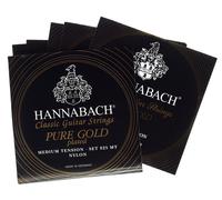 Hannabach Classical Guitar Strings Series 825 Medium Tension Pure Gold gold-plated - Set