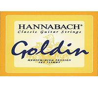 Hannabach Classical Guitar Strings Series 725 Medium/High Tension Goldin - 3 String Treble Set Carbon - 7258MHTC