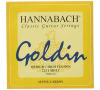 Hannabach Classical Guitar Strings Series 725 Medium/High Tension Goldin Super Carbon - E1 - 7251MHTC