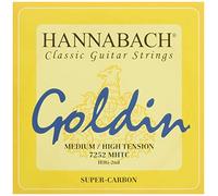 Hannabach Classical Guitar Strings Series 725 Medium/High Tension Goldin Super Carbon - H/B2 - 7252MHTC