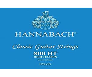 Hannabach Classical Guitar Strings Series 800 Low Tension silver-plated 3-piece bass set, 8007HT, strings for guitar (silver-plated copper wire, low tension, for entry-level classical guitars).