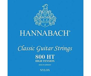Hannabach Classical Guitar Strings Series 800 Low Tension silver-plated E1, 8001HT, strings for guitar (silver-plated copper wire, low tension, for entry-level classical guitars)