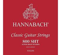 Hannabach Classical Guitar Strings Series 800 Low Tension silver-plated E6w, 8006SHT, strings for guitar (silver-plated copper wire, low tension, for entry-level classical guitars).