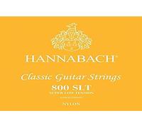 Hannabach Classical Guitar Strings Series 800 Super Low Tension silver-plated 3-piece bass set, 8007SLT, strings for guitar (silver-plated copper wire, low tension, for entry-level classical guitars).
