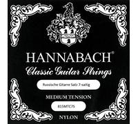 Hannabach Classical Guitar Strings Series 815 Medium Tension for Russian Guitar, scale 640-660 mm, set 7-string - 815MTC7S