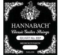 Hannabach Classical Guitar Strings Series 837 Medium Tension for Quart Guitar, silver-plated wound, scale 540-560 mm - A6-8376MT