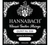 Hannabach Classical Guitar Strings Series 839 Medium Tension for Quint Guitar, silver-plated wound, scale 530-550 mm - A4-8394MT