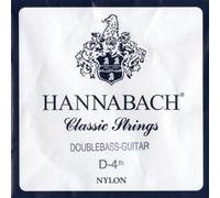 Hannabach Classical Guitar Strings Series 841 Medium Tension for Contrabass Guitar, silver-plated wound, scale 750 mm - D4-8414MT
