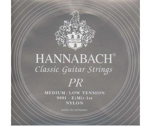 Hannabach Classical Guitar Strings Series 900 Medium-Low Tension Silver 200 - E1 - 9001MLT