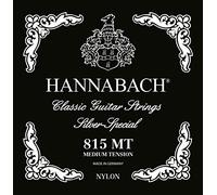 Hannabach 652773 Series 815 Silver Special ProfiPack for Classic Guitar Medium Tension String Set - Black