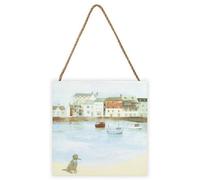 Hannah Cole Cornish Sea Dog Wooden Plaque Multicoloured (One Size)