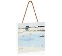 Hannah Cole Waiting for The Catch 20 x 20cm Wooden Wall Art, Multi Coloured