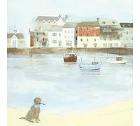Hannah Cole WDC95422 "Cornish Sea Dog" Canvas Print, Cotton, Multi-Colour, 3.20 x 40.00 x 40.00 cm