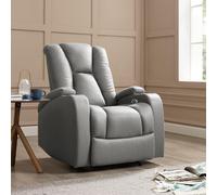 Hannah Electric Recliner Armchair Home Detail Dark Grey One Size