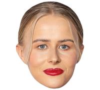 Hannah Hampton (Lipstick) Celebrity Mask, Flat Card Face, Fancy Dress Mask