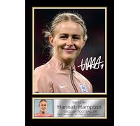 Hannah Hampton Poster Print - England Lionesses No.1 Goalkeeper & Chelsea Star - Framed or Unframed - Gift for Women’s Football Fans, A4 Poster Print (297x210mm)