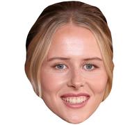 Hannah Hampton (Smile) Celebrity Mask, Flat Card Face, Fancy Dress Mask