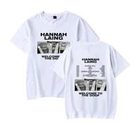 Hannah Laing T-Shirt Merch Summer Women/Men Unisex Short Sleeve Tshirt Hiphop Fashion Streetwear Style7 (White-JY13191,M)