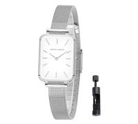 HANNAH MARTIN Watches for Women Waterproof Ladies Analog Quartz Wrist Watches Stainless Steel Band Fashion Dainty Female Watch Luxury Bracelet Diamond, Sliver-34mm, Fashion Dainty Female Watch Luxury