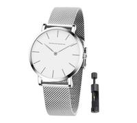 HANNAH MARTIN Watches for Women Waterproof Ladies Analog Quartz Wrist Watches Stainless Steel Band Fashion Dainty Female Watch Luxury Bracelet Diamond, Sliver-36mm, Fashion Dainty Female Watch Luxury