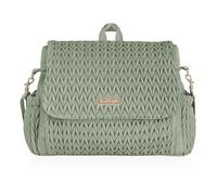 Hannah&Sophia Unisex's Belle Convertible Diaper Backpack & Messenger Bag, Sage Green, M