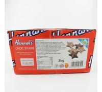 Hannahs 3kg Chocolate Starz Bulk Bag | Retro Milk Chocolate Star Shaped Sweets with Sprinkles | Professionally Packed for Freshness for Parties and Events