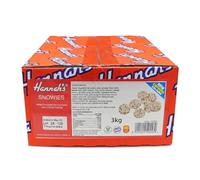 Hannahs 3kg White Chocolate Snowies, Bulk Sharing Bag of Creamy White Chocolate Flavour Candy Buttons with Crunchy Multi Coloured Sprinkles | Traditional Retro Sweetshop Favourites
