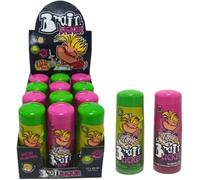 Hannahs Brain Licker Black Sour Candy Roller 12 x 60ml Bottles | Extreme Tart Apple and Vibrant Black Cherry Flavour | Individually Packaged for Party Bags and Gifting