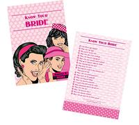Hannah's Games WHO KNOWS THE BRIDE BEST QUIZ - A5 How well do you know the Bride to be Quiz Sheets - Clean and classy Hen Party Games the perfect hen party accessories for any Bride Tribe