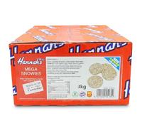 Hannahs Mega Snowies 3kg Bulk Bag | White Chocolate Flavour Candy Jazzies with Hundreds and Thousands | Retro Pick and Mix Sweets for Sharing, Parties and Events