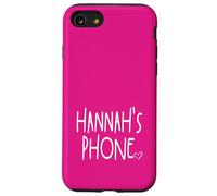 Hannah's Phone Hannah Personalized Name White Pink Case for iPhone SE (2020) / 7 / 8