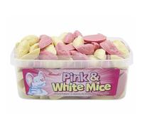 Hannah's Strawberry & Cream Chocolate Flavour Mice Shaped Chocolate - 600g Share Tub