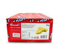 Hannahs White Chocolate Fish & Chips 3kg Bulk Bag, Retro Creamy Confectionery | Giant Sharing Bag for Party Favours, Sweet Tables and Nostalgic Gifting