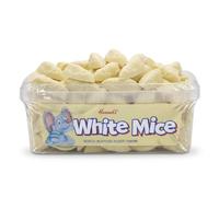 Hannah's White Chocolate Mice 600g Resealable Tub | Creamy Retro Sweets Bulk Sharing Pack | Iconic Confectionery for Party Bags, Gifting and Movie Nights