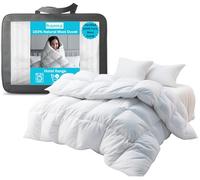 HannaSleep Hotel Range 100% Certified Pure Wool Duvet, Heat Regulating, Hypoallergenic, Breathable, 600gsm (8-13.5 tog), Machine Washable, House Warming and Wedding Gift (Double 200 x 200cm)