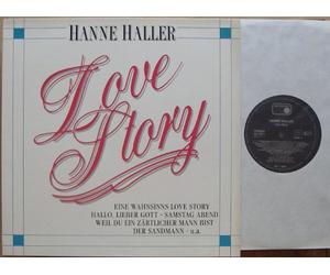 HANNE HALLER / Love Story / EINE WAHNSINNS LOVE STORY - HALLO, LIEBER GOTT - SAMSTAG ABEND - WEIL DU EIN ZÄRTLICHER MANN BIST- DER SANDMANN - u.a. / 1987 / Bildhülle / metronome # 831794-1 / Deutsche Pressung / 12" Vinyl Langspiel Schallplatte