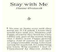 Hanne Orstavik Stay with Me Paperback Book Hanne Orstavik Multicolor
