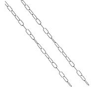 hannger 304 Stainless Steel Chain, 2MM × 3M Small Strong Chain Link Chain, Light Duty Chainlink Utility Metal DIY Decorative Chain Key Chain Belt Chain Hanging Chain for Bird Feeder Planters Signs