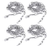 hannger 304 Stainless Steel Chain, 3MM × 1M Small Strong Chain Link Chain, Light Duty Chainlink Utility Metal DIY Decorative Camping Pet Dog Hanging Chain for Bird Feeder Planters Signs