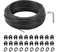 hannger String Light Hanging Kit, All-Black Globe String Lights Suspension