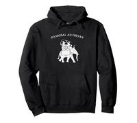 Hannibal at Portas Ancient Carthage War Elephant Pullover Hoodie